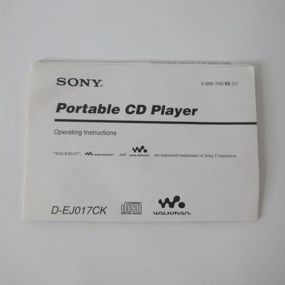 Sony Car Ready CD Walkman Cassette Adapter Kit Car Plug D-EJ017CK Tested - Picture 13 of 13